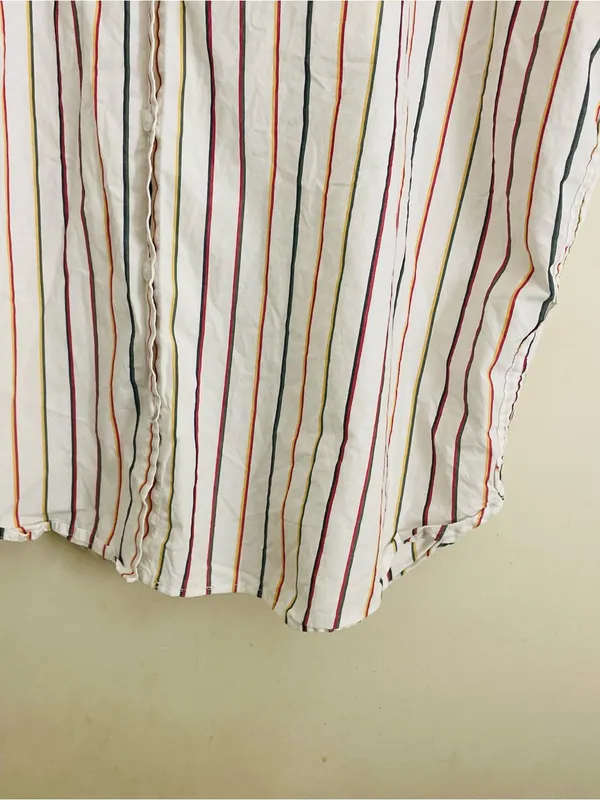 Madewell Central Shirt Oversized Button Front Top Multicolor Sadie Striped L - Image 10
