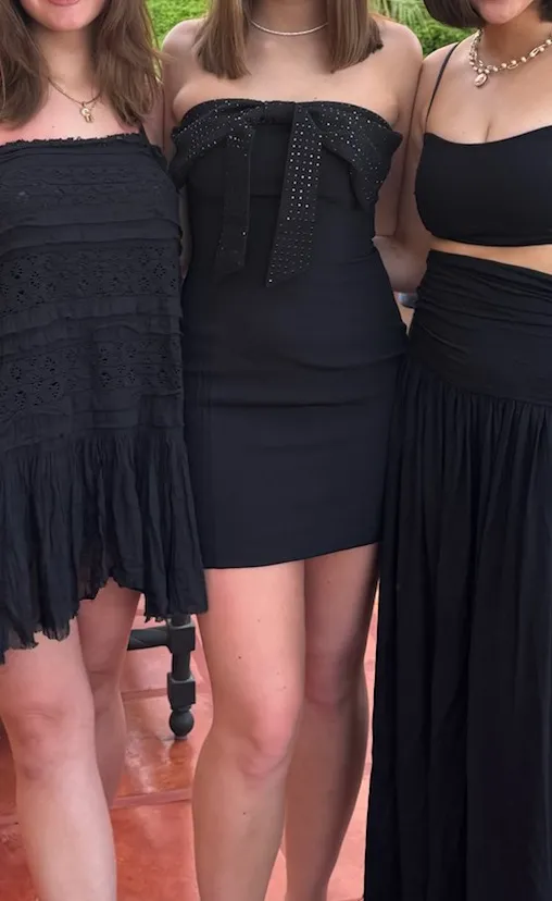 Meshki Black Mini Dress - Image 3
