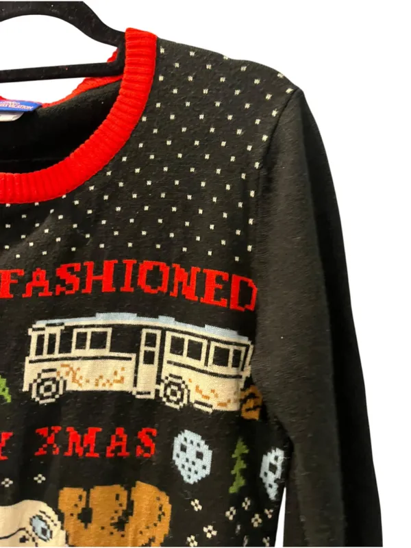 National Lampoon's Christmas Vacation Ugly Christmas Sweater Medium Marty Moose - Image 5