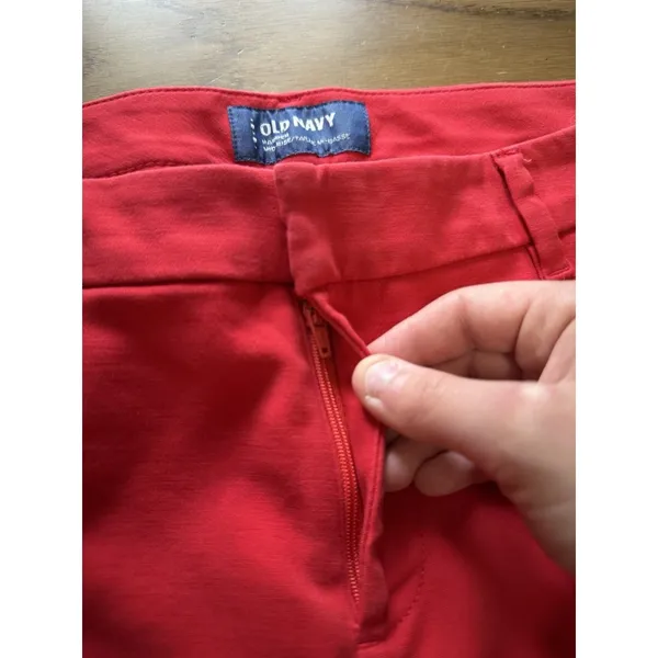 Old Navy Women Red‎ Harper Mid-Rise Career Pants Size 8 Regular Colorful Career - Image 8