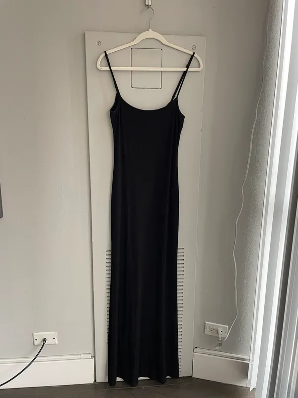 Black Lounge Soft Maxi Dress - Image 4