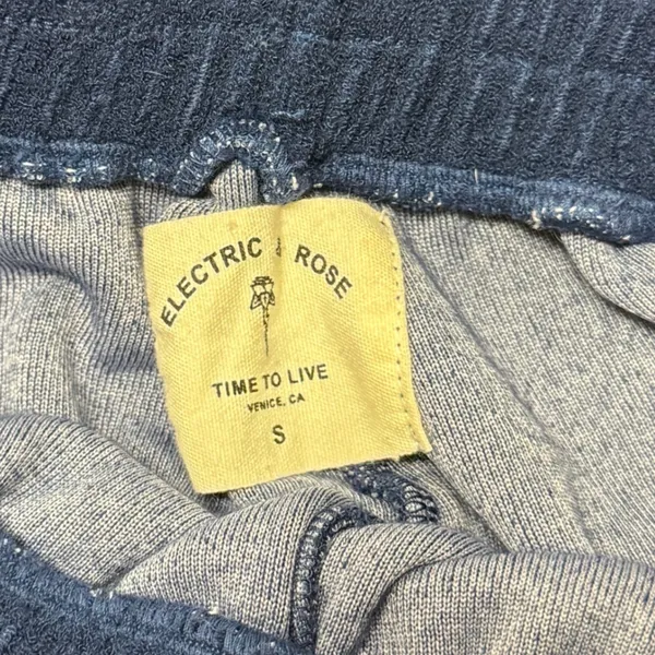 Anthropologie Electric& Rose Miramar Terry Pant in Blue Ombre Small Relaxed Navy - Image 6