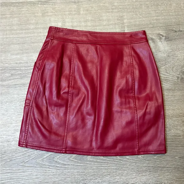 •EXPRESS• FAUX LEATHER MINI SKIRT - Image 4