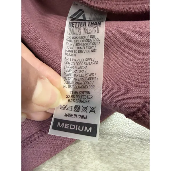 Alphalete Woman’s ELMTS Half Sleeve Crop Hoodie - Mauve , Size Medium - Image 10