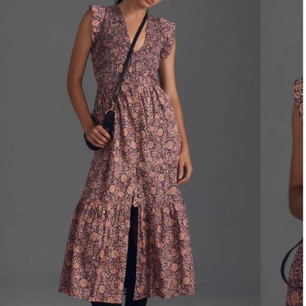 Anthropologie The Peregrine Midi Dress Size XS - Image 8