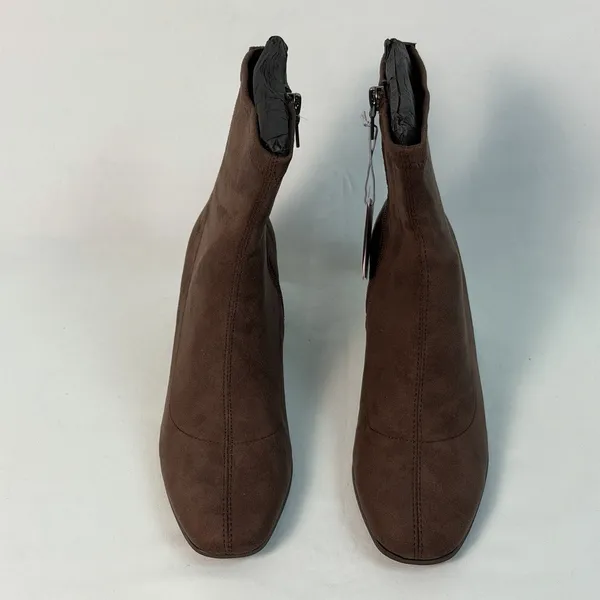 Aerosoles Size-7 M Corinda Womens Block Heel Brown‎ Boots - Image 10