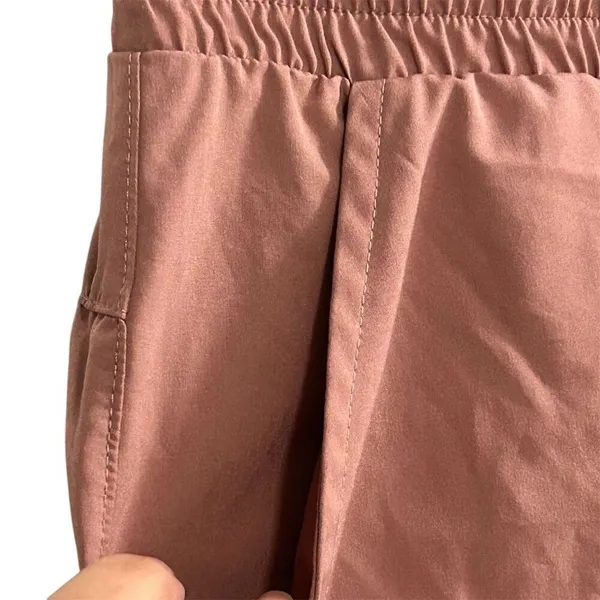 JoyLab Women's High-Waisted Scallop-Hem Biker Shorts Purple Size L‎ - Image 8