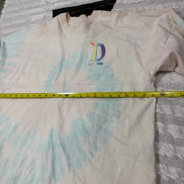 Disney Parks Disneyland Resort Rainbow Tie Dye Spirit Jersey Sz M Trips Vacay - Image 8