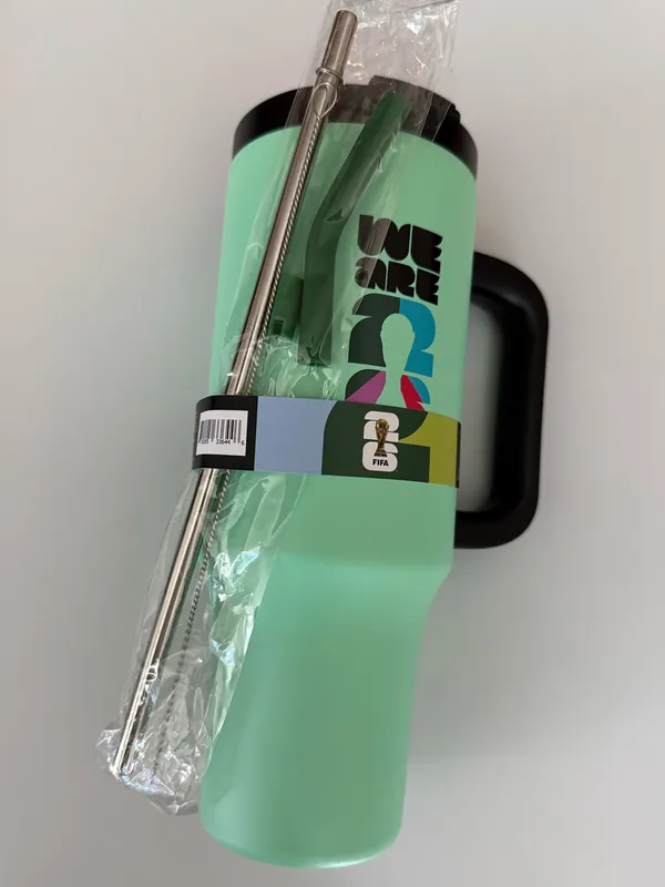 FIFA nwt Atlanta Stainless Steel Handle Tumbler Mint 40 oz World Cup 2026 - Image 3