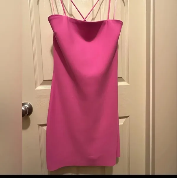Amanda Uprichard Ronit Dress in Pink - Image 4
