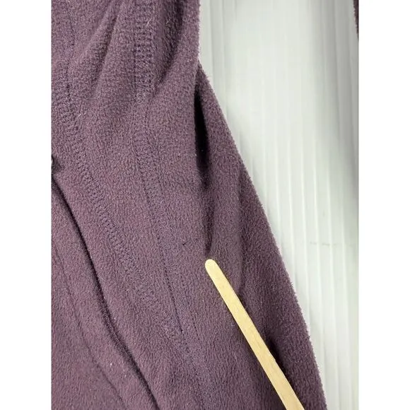 North Face Sweatshirt Womens‎ Medium Hoodie Full Zip Long Sleeve Purple TKA 200 - Image 6