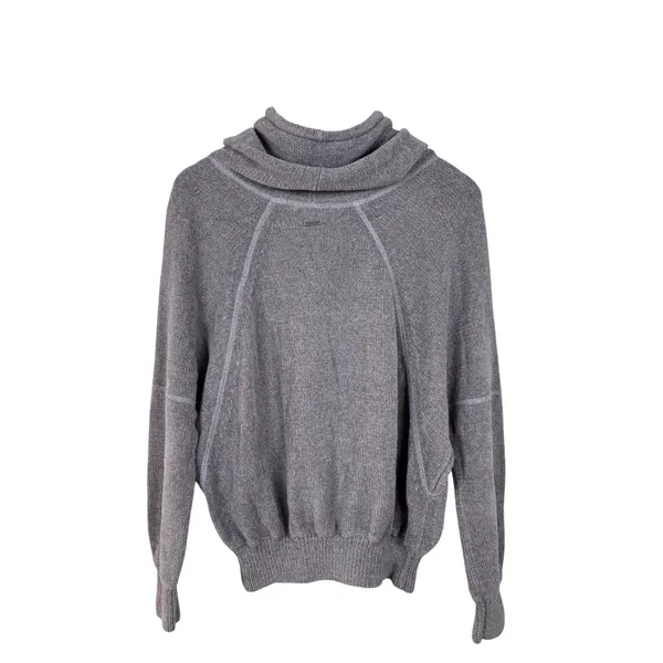 Prana Auberon Cowl‎ Neck Sweater Womens Small Grey Purple Long Sleeve Pullover - Image 6