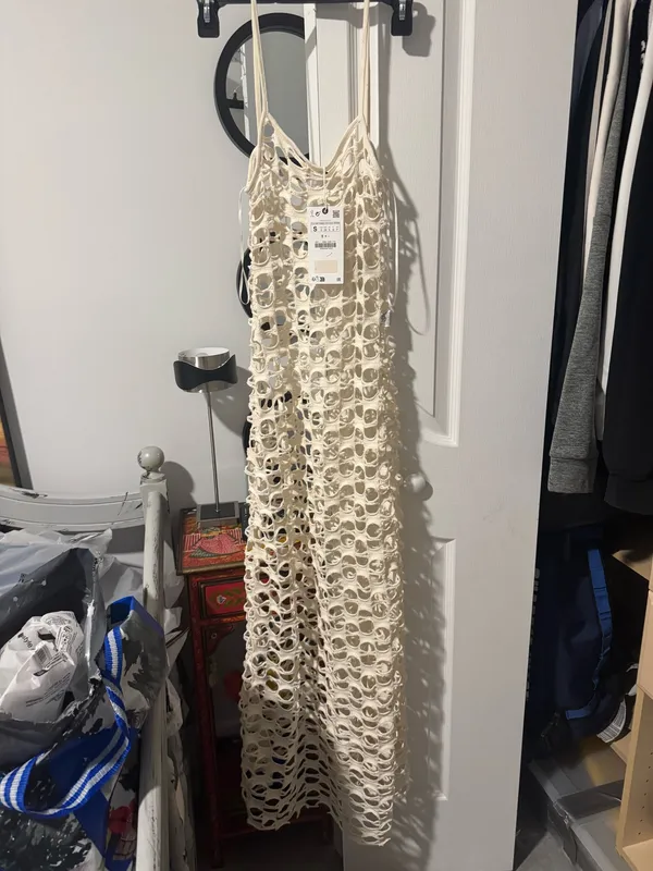 ZARA Crochet Dress Maxi Knit - Image 7