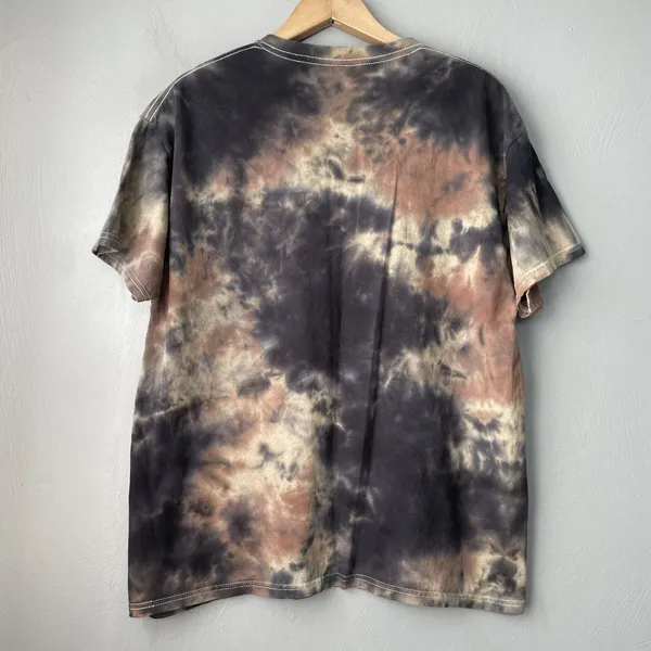 Johnny Cash T Shirt Size Large Grunge Emo Biker Goth Man in Black Tie Dye Tee - Image 4
