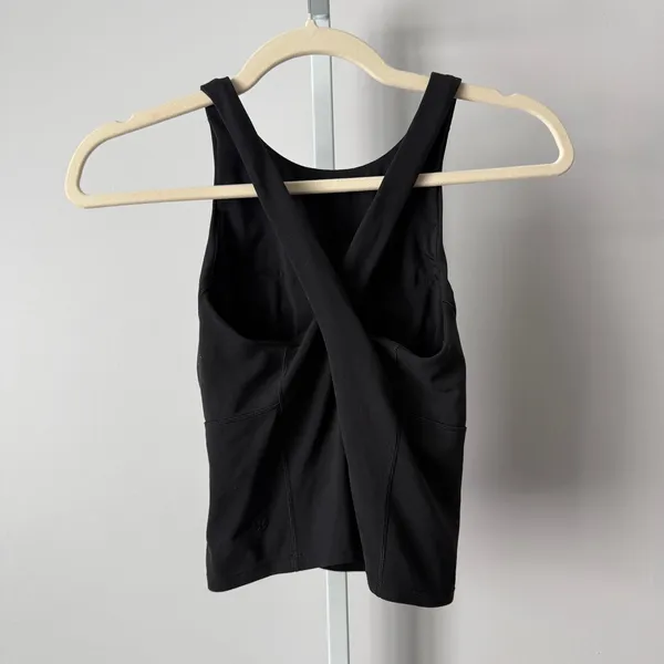 Lululemon 4 Black‎ Tank Top Yoga Workout Athleisure Activewear Workout Gym - Image 4