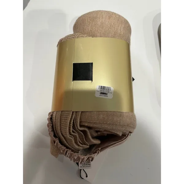 Brand New Chicos‎ Hint of Cashmere Gift Set Travel Wrap Sleep Eye Mask tan color - Image 2