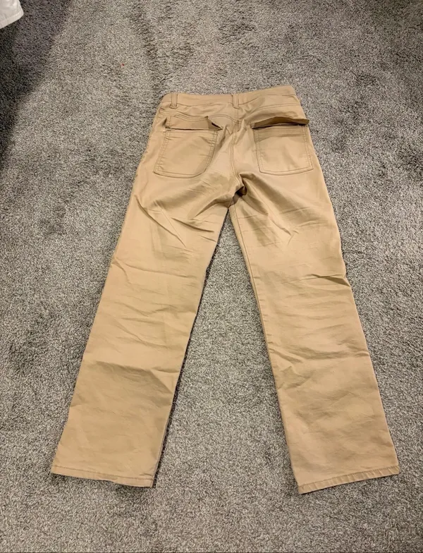 Women’s VIP JEANS Beige Cargo Pants Size 5/6 Baggy Pants Cream EUC - Image 3