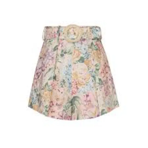 ZIMMERMANN Halliday Tuck belted linen shorts, Size 3 US 10, $649 - Image 7