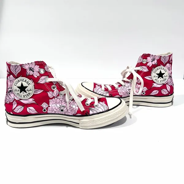 Converse Chuck Taylor All Star Vintage Cherry Blossom High Top Sneakers - Image 5