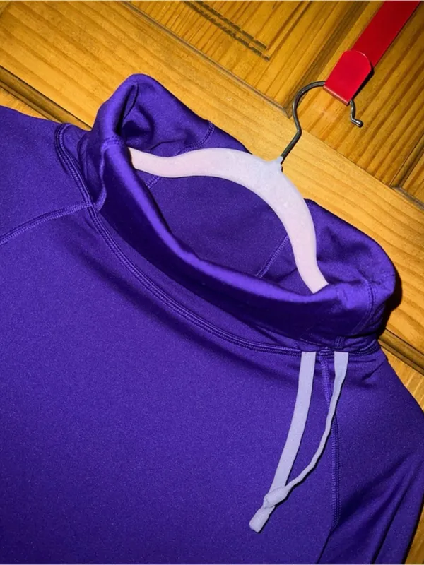 Nike Purple Cowl Neck Dri-FIT Women's Pullover - Image 4