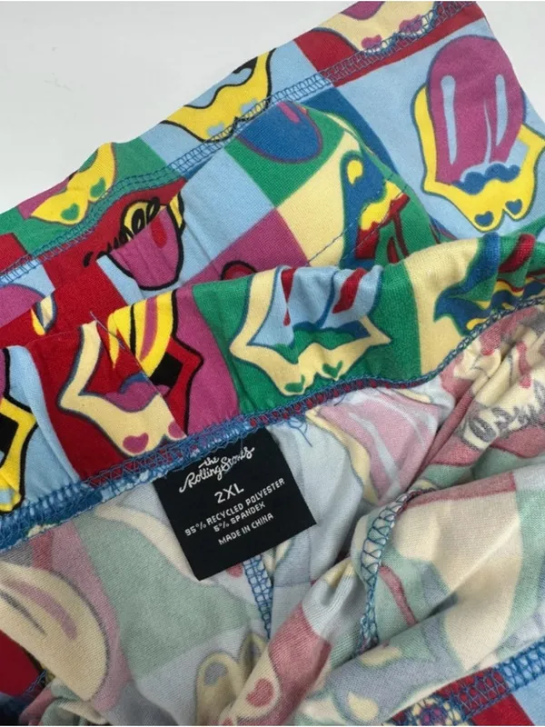The Rolling Stones Unisex Pajama Pants Size 2XL - Image 3