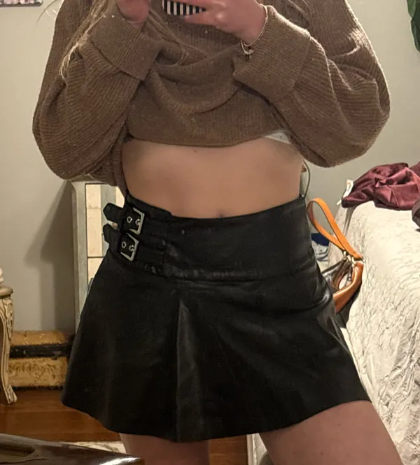 Leather Skirt WeWoreWhat Faux - Image 2
