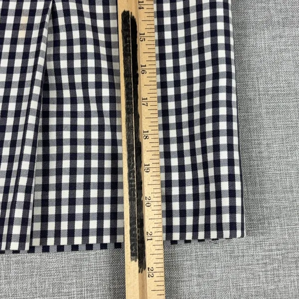 Brooks Brothers Skirt Womens 8 Blue Check A-Line Knee Length Pleated‎ Buckle - Image 4