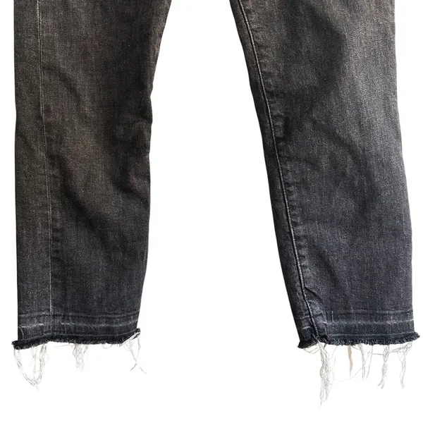 LEVIS Wedgie Straight Cropped Denim Jean Faded Black Sz‎ 27 - Image 3