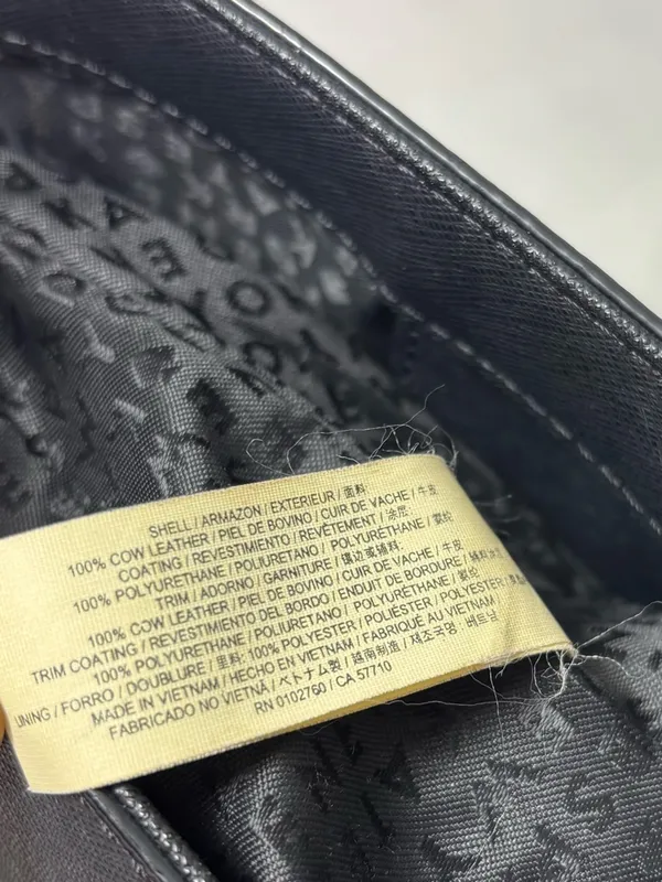 Kate Spade New York Leather Cow Black Saffiano Tote with Gold Plaque‎ - Image 10