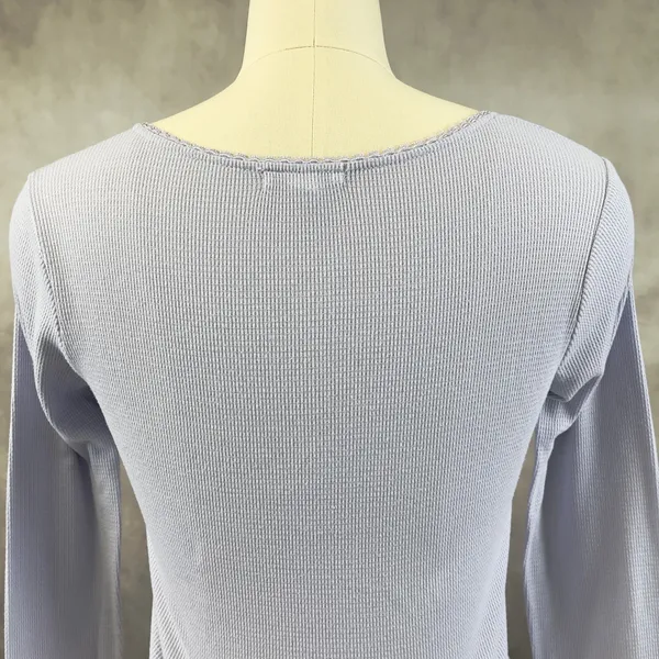 Stitch Pine Womens Waffle Knit Top Medium Purple Y2K‎ Soft Girl Fairy Grunge - Image 4