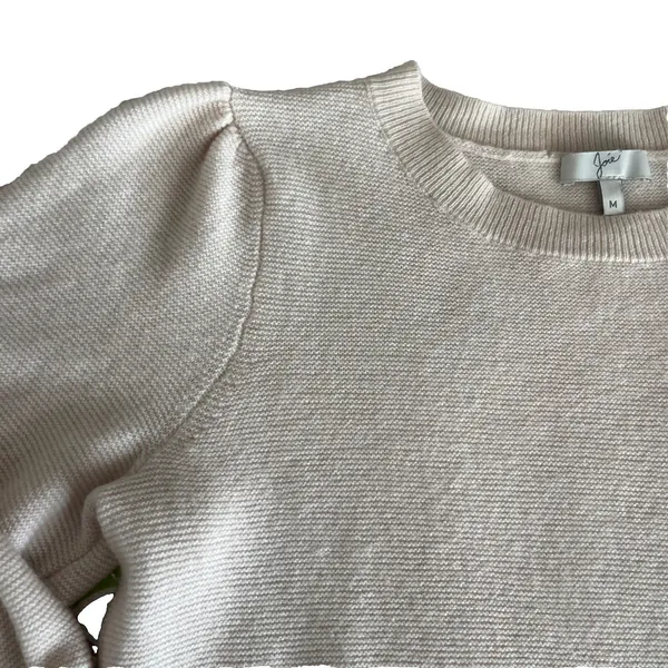Joie Noely Wool cashmere blend Sweater Size M Puff Sleeve Textured - Image 6