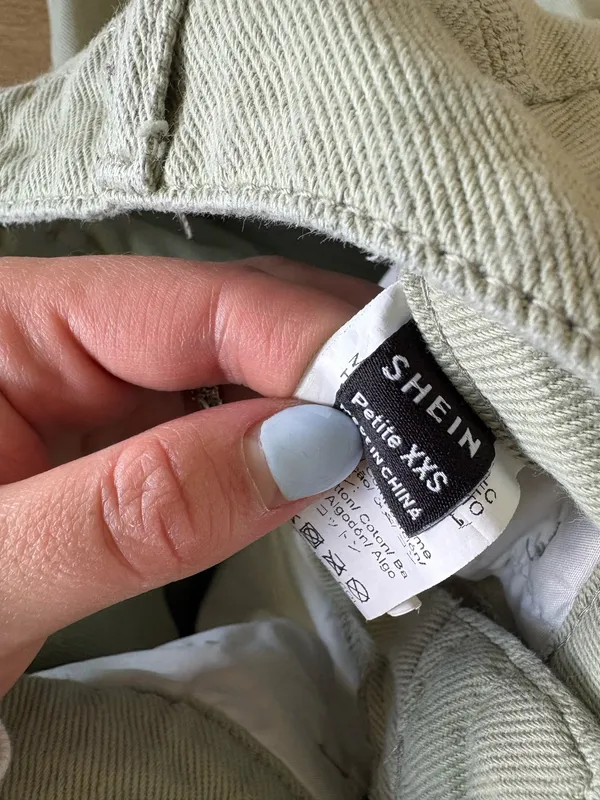 SheIn Light Sage Green Jeans - Image 4