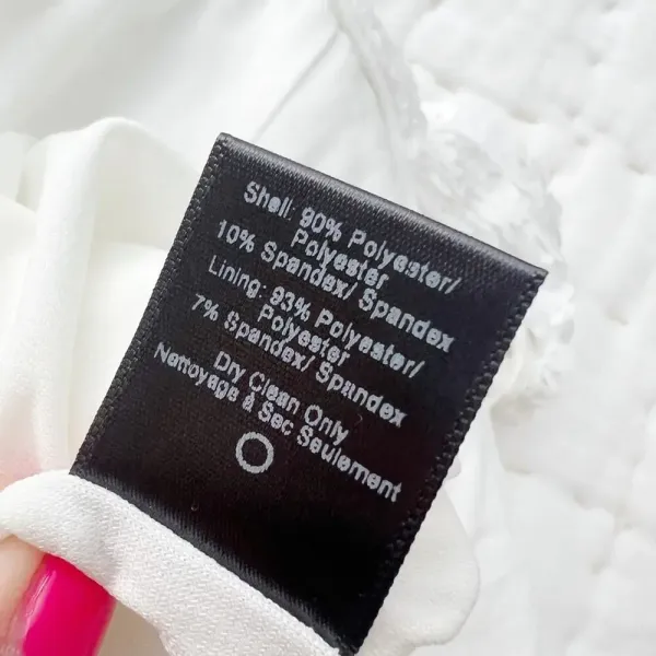 DRESS THE POPULATION White Sequin Bodycon Mini Dress size‎ XS - Image 4