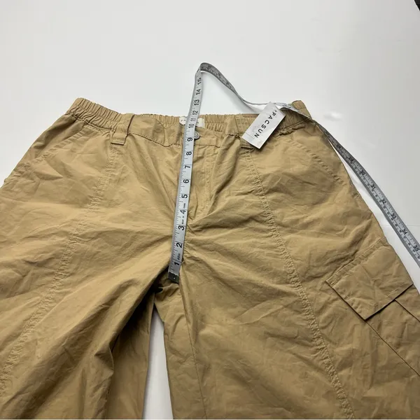 Pacsun‎ Low Rise Puddle Khaki Tan Womens Size Medium Pant Cargo Relaxed NEW - Image 12