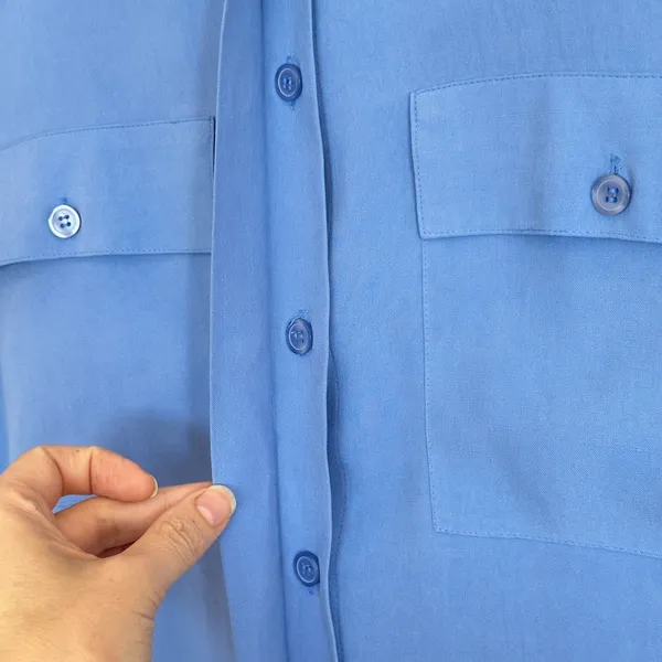 Vintage 100% Silk Short Sleeve Camp Shirt Christie & Jill Blouse Coastal Granny - Image 3