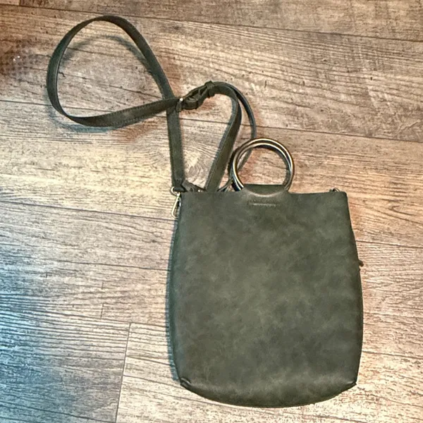 Anthropologie Olive Green Designer Bag - Image 8