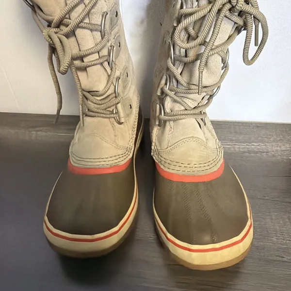 Women's Sorel Size 7 Joan Of Arctic Knit Winter Boots Waterproof Tall - Image 5