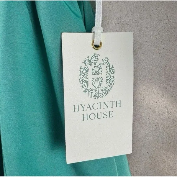 Hyacinth House‎ Emerald Green Tuckernuck M Ruched V-Neck Genevieve Mini Dress - Image 4