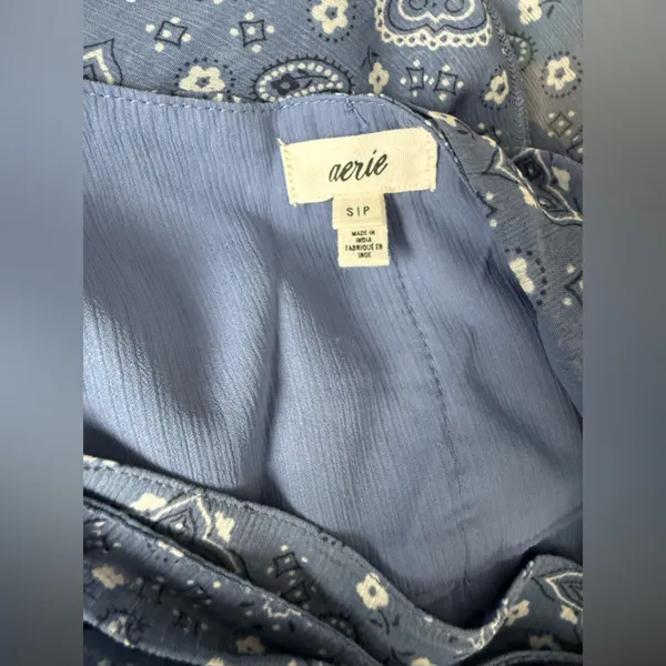Aerie Navy Paisley Mini Skirt‎ - Image 2