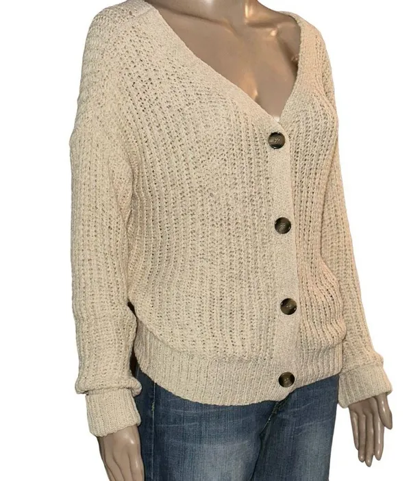Moon & Madison V neck buttoned cardigan sweater - Image 2