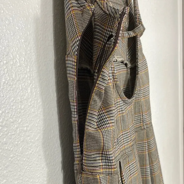 BDG Gray Plaid Midi Dress Size L - Image 11