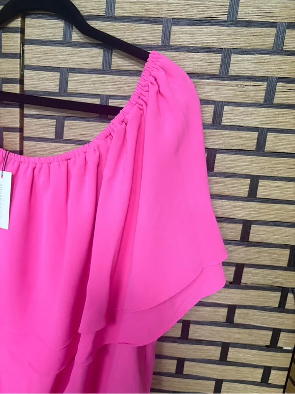 Sugarlips hot pink blouse size 1X - Image 4