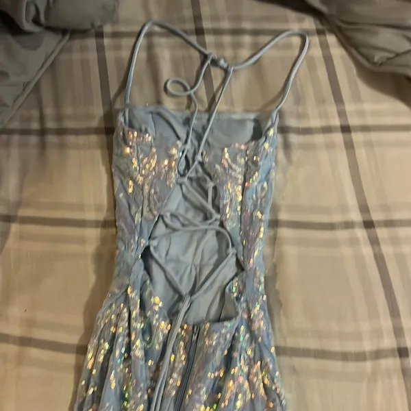 Windsor BLUE SPARKLY  HOCO DRESS - Image 2