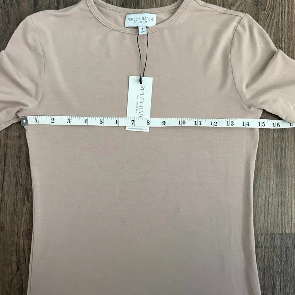 Ripley Rader Modal Fitted T-Shirt in Clay (Beige) Size XS - Image 6