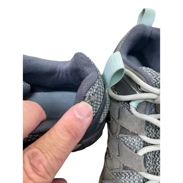 Merrell Womens Gray Leather Hiking Shoes Sneakers Size 10 SKU 8826 - Image 15