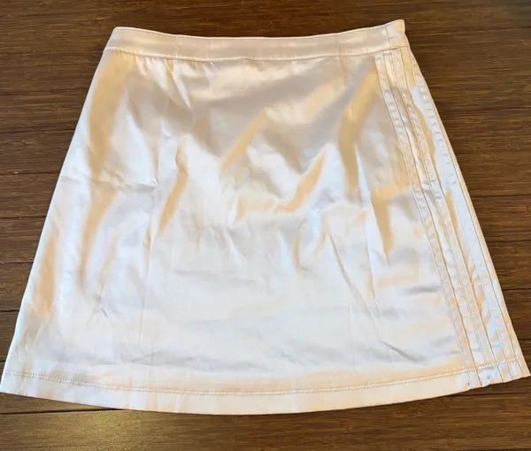 Adidas 2000 Wrap Skirt Light Pink Nude Rhinestone Logo Y2K Classic Preppy Doll - Image 6