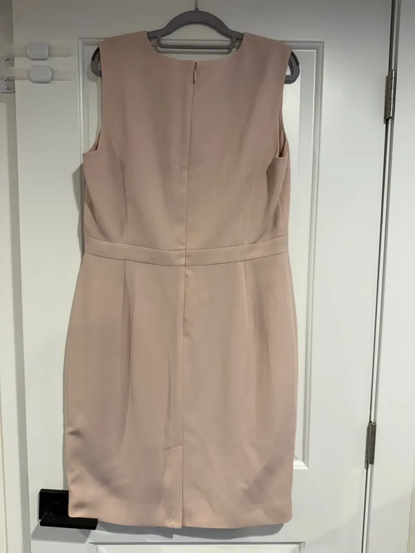 Tory Burch Pink V Neck Sleeveless Sheath Dress Women's 14 Workwear Office - Image 3