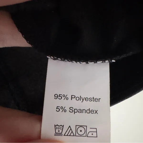 Shein Black Faux Leather Crop Top Corset Adjustable Spaghetti Straps Halloween S - Image 10