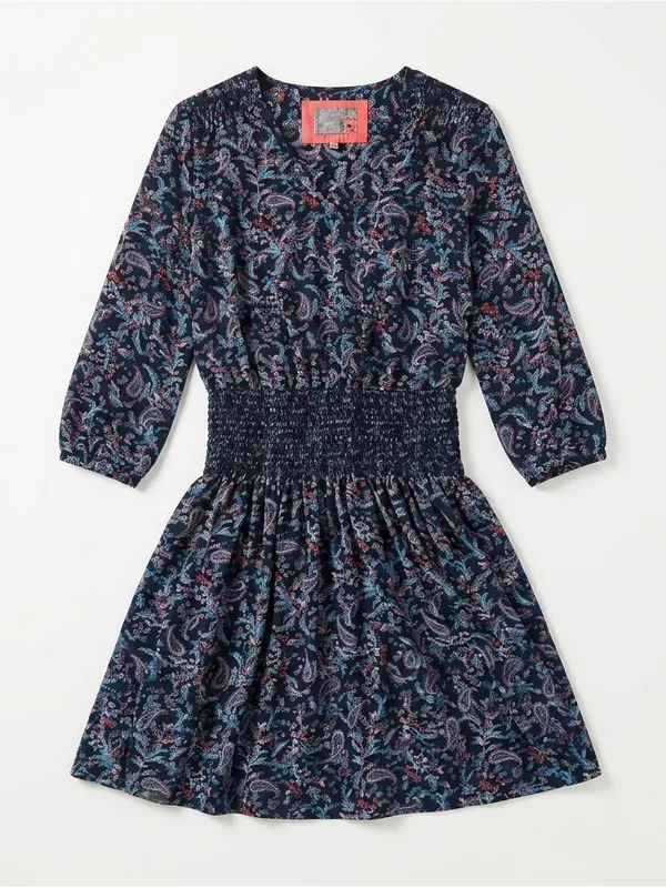 Anthropologie Vanessa Virginia Women’s Paisley Pattern V-neck Dress Size XS - Image 4