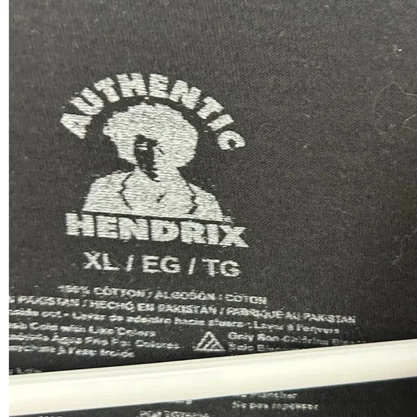 Jimi Hendrix Black Band Tee size XL - Image 3